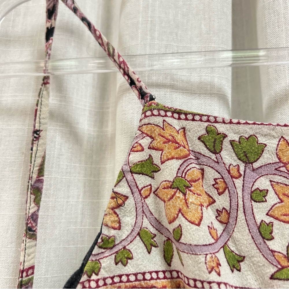 Reversible boho elephant festival crop top size small - Picture 6 of 10